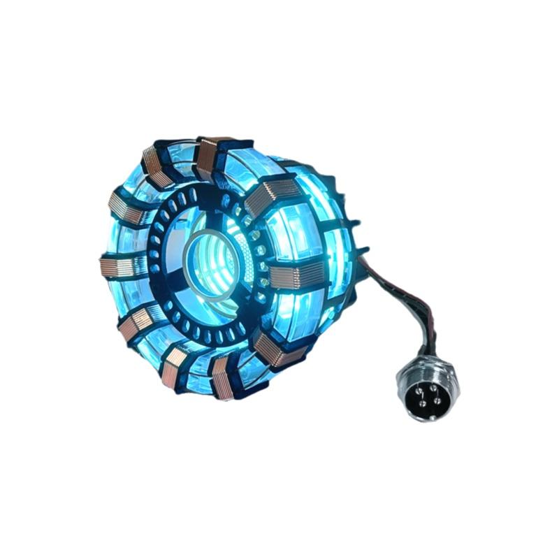 1:1 Scale Iron Man Mk1 Mk2 Arc Reactor Chest Light Tony Stark Heart Lamp Superhero Collectible Figure Christmas Gift