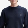 Fred Perry [Sharp] Waffle Stitch Knit - Dark Air Force Afpm2536507-738