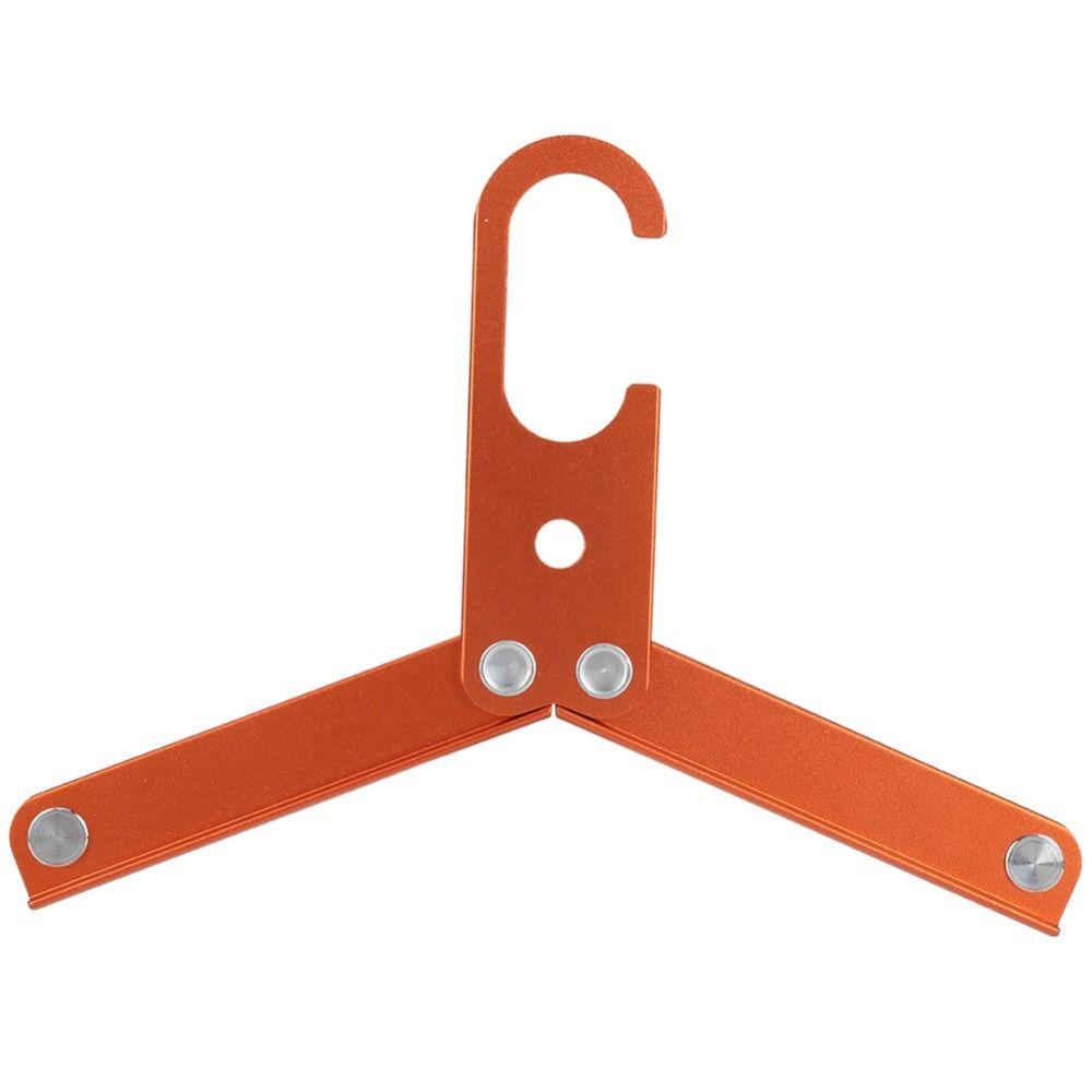 3 Pcs Aluminum Alloy Folding Hanger Heavy Duty Non Slip Multifunction Hanger Compact Windproof Hook Clothes Rack