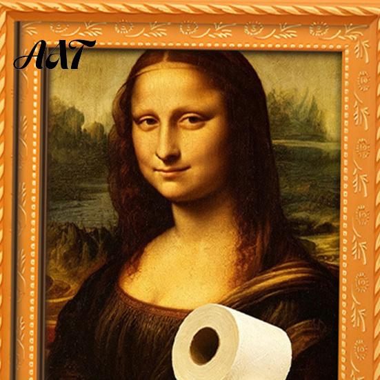 Modern Office Storage Decor Funny Small Wooden Fridge Magnet Picture Frame, Vintage Oil Painting Pattern Retro Style Frames Magnetic Refrigerator