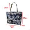 Embroidered Shoulder Bag, Tote Women's Handbag, Zipper, Large Capacity, Shopping Fashion,