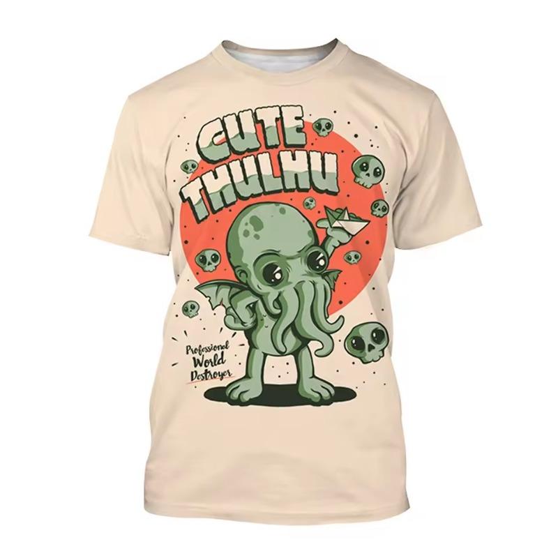 

Летняя мода Мультяшный анимационный узор 3D-принт Футболка для мужчин и женщин Веселая персонализированная футболка S