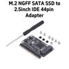 M.2 NGFF SATA SSD To 2.5inch 3.5inch IDE 44pin Adapter Converter Card 150MB/s M.2 NGFF SATA SSD To 2.5 IDE SATA SSD Converter