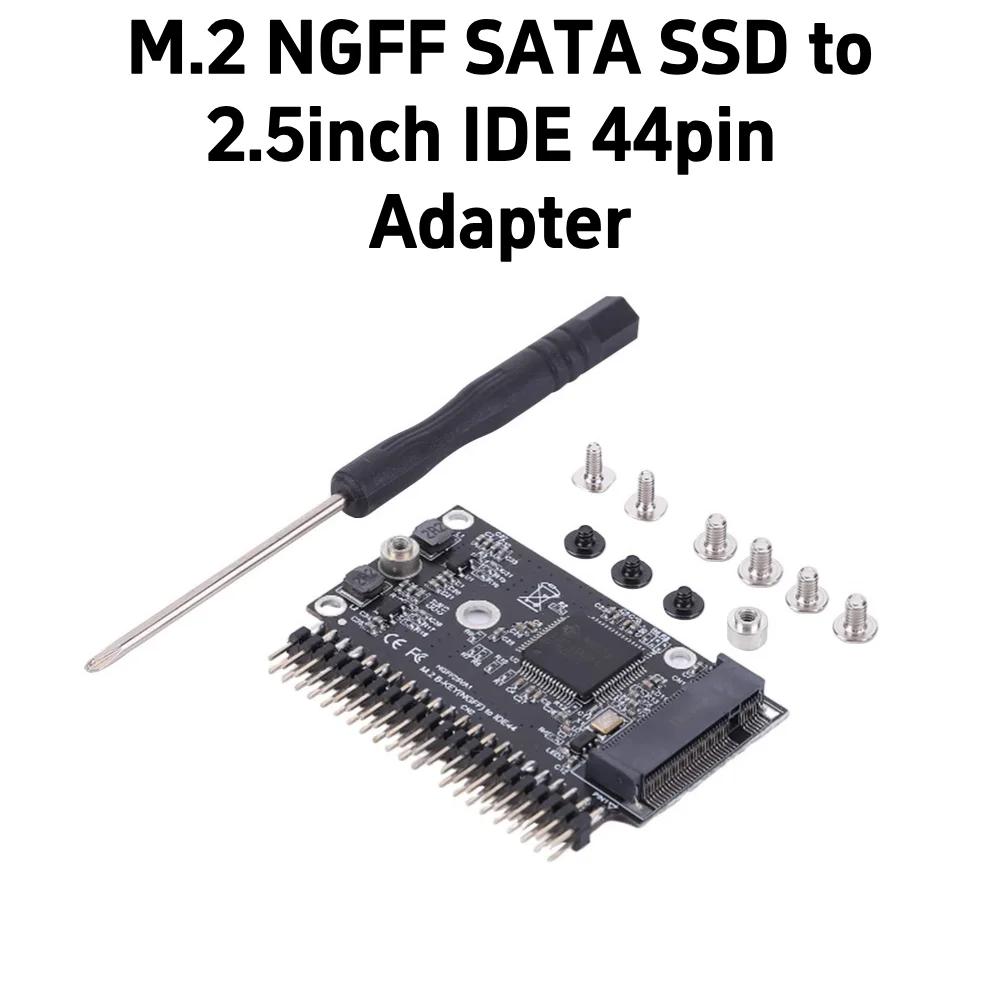 M.2 NGFF SATA SSD To 2.5inch 3.5inch IDE 44pin Adapter Converter Card 150MB/s M.2 NGFF SATA SSD To 2.5 IDE SATA SSD Converter