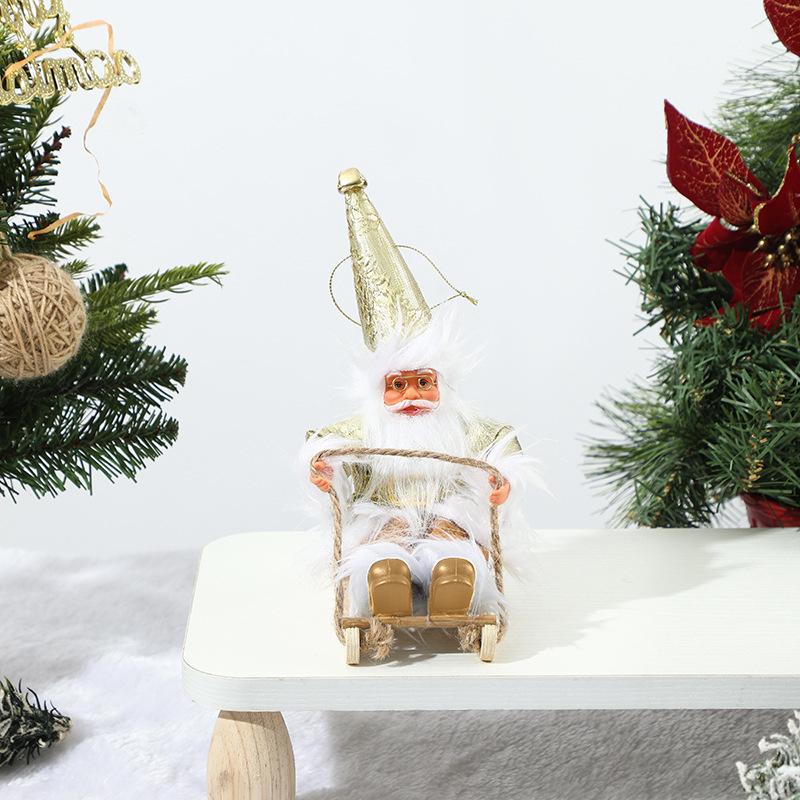 Christmas Santa Claus Skiing Doll Tree Pendant