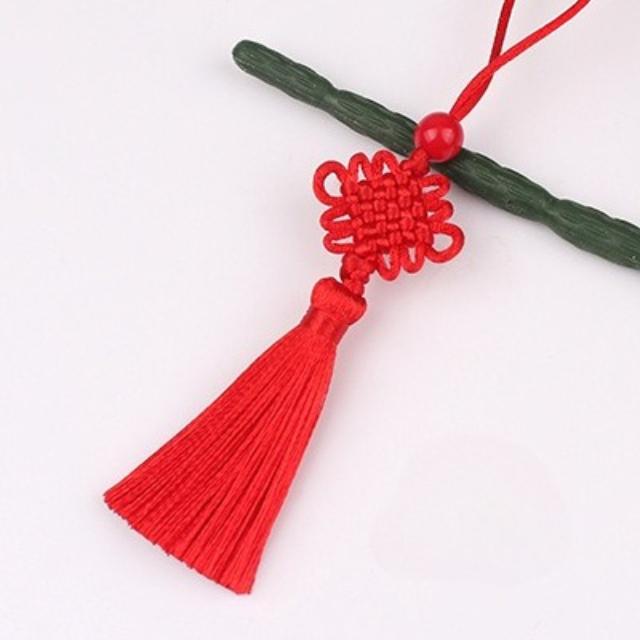New5/10Pcs 5cm Small Chinese Knot Silk Tassel Pendant Sewing Curtain Charms Tassels DIY Crafts Gift Jewelry Making Decor Tassel