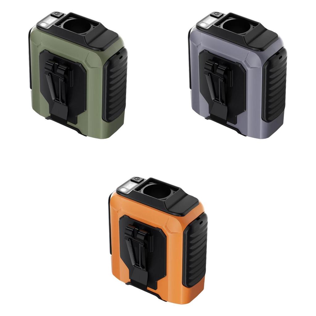 Waist Clip Fan Flashlight 100 Gears Strong Wind Hands Freely Belt Clip Fan for Farm Courier Cycling Hiking Outdoor Activities