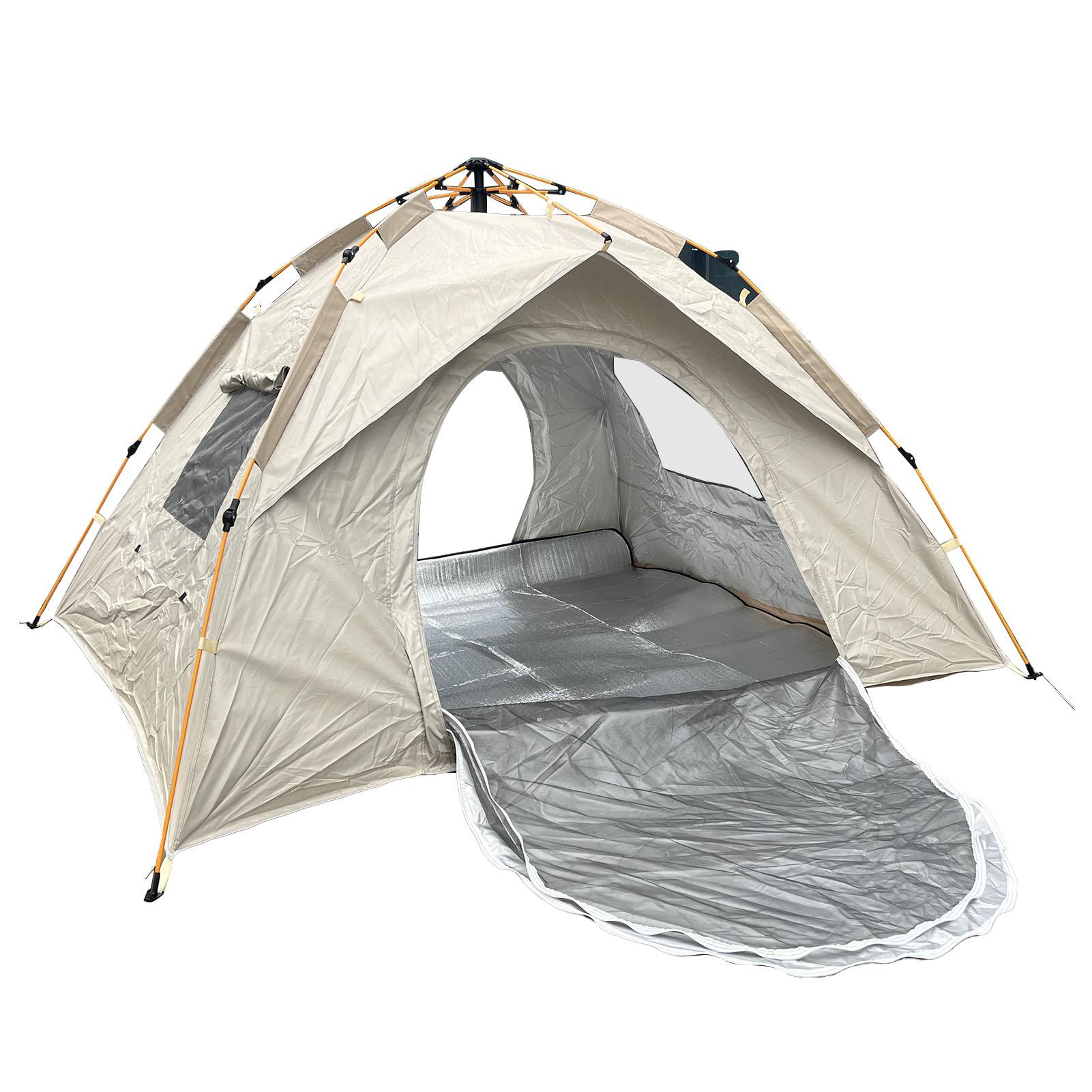 

Foldable Camping Tent 2 Doors 2 Large Window Waterproof Automatic Setup Tent for Camping Hiking