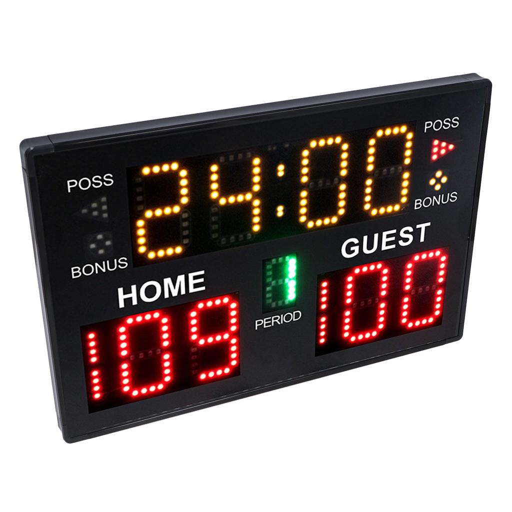 Digital Basketball Scoreboard 11 Digit LED Electronic Multisport Indoor Tabletop for Game Training V