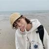 Japanese Style Short Brim Baseball Cap Solid Color Peaked Cap Casual Sunscreen Sun Hat  Sports