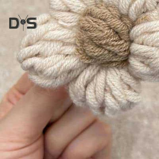 Women Hair Clip Hand-Woven Knitting Flower Decor Hair Pin with Soft Yarn Multi-Purpose Hairpin Hair Accessories