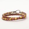 TOD'S [Excellent Condition] XEWB1221200TOP541H My Colors Heart Charm Leather Bracelet M Multicolor / SilverUsed
