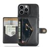 For iPhone 15 Pro Max Case Leather+TPU Phone Cover Detachable Card Bag