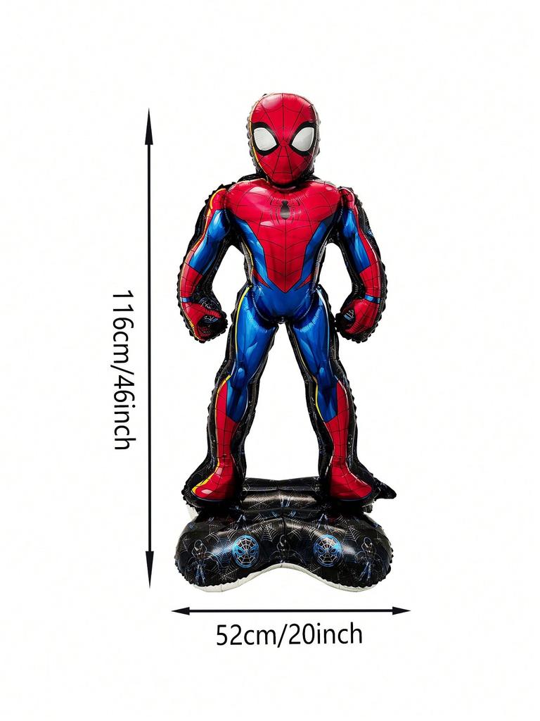 1PCS Marvel Officially Licensed Spider-Man Balloon Cartoon Character Theme Birthday Party Gift Round Sensory Durable Compression Bouncy Elastic