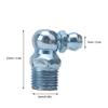 110 szt. 45 stopni 18in28 Smar Końcówka Smarowniczki Złączka Dyszy do Maszyn Inżynieryjnych Galwanizowany Niebieski