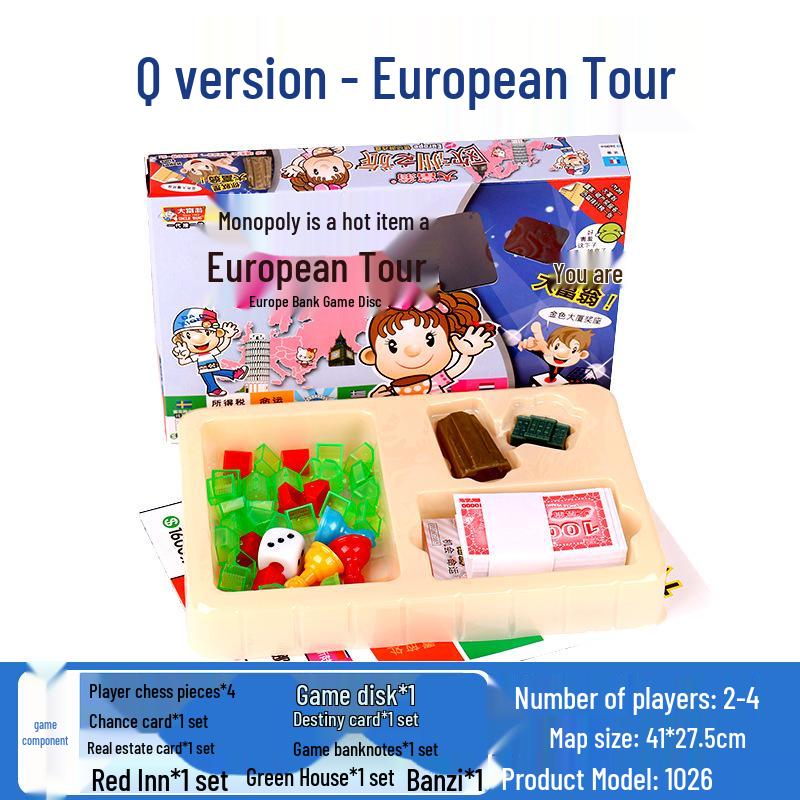 Monopoly Q: World Tour China Edition - Children's Educational Party Board Game