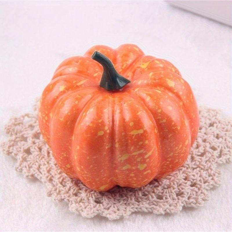 5 PCS Mini Artificial Pumpkins Foam Pumpkins Halloween Decorative Pumpkins Orange Color