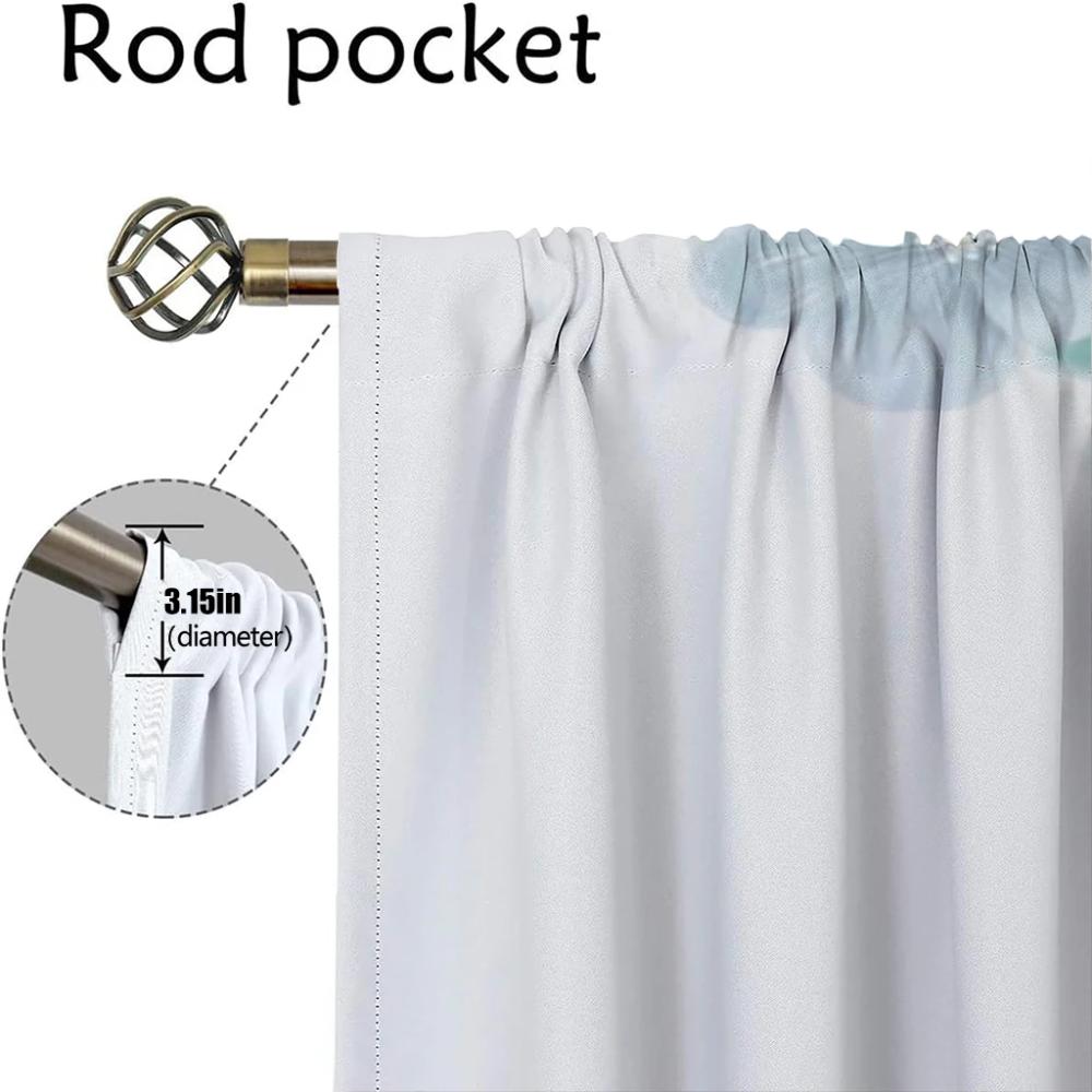 Blackout Curtain for Room 2 Panel A Little Flowers Kitchen Curtains Blinds Home Interior Curtains Tulle for Bedroom Shades Child