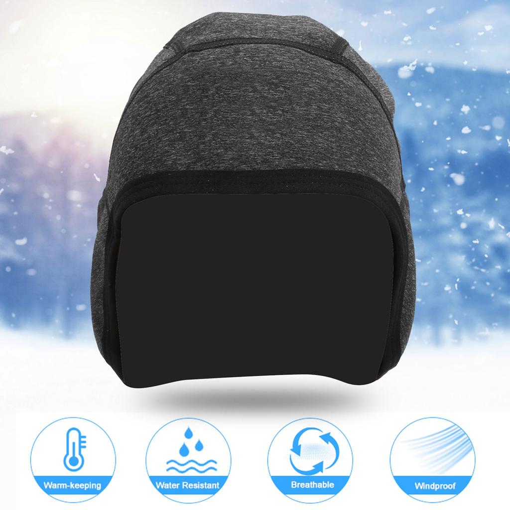 Winter Bike Cycling Skull Cap Windproof Thermal Headwear Skiing Beanie with Ear Cover
