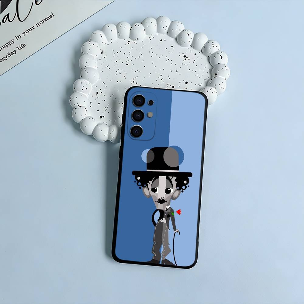 C-Charlie Chaplin Phone Case For Samsung S25,S24,S21,S22,S23,S30,Ultra,S20,Plus,Fe,Lite,Black Soft Silicone