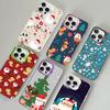 Christmas Cartoon New Year Phone Case For IPhone 16 15 14 13 12 11 Pro Max X XR XSMAX 8 7 Plus Matte Shockproof Back Cover