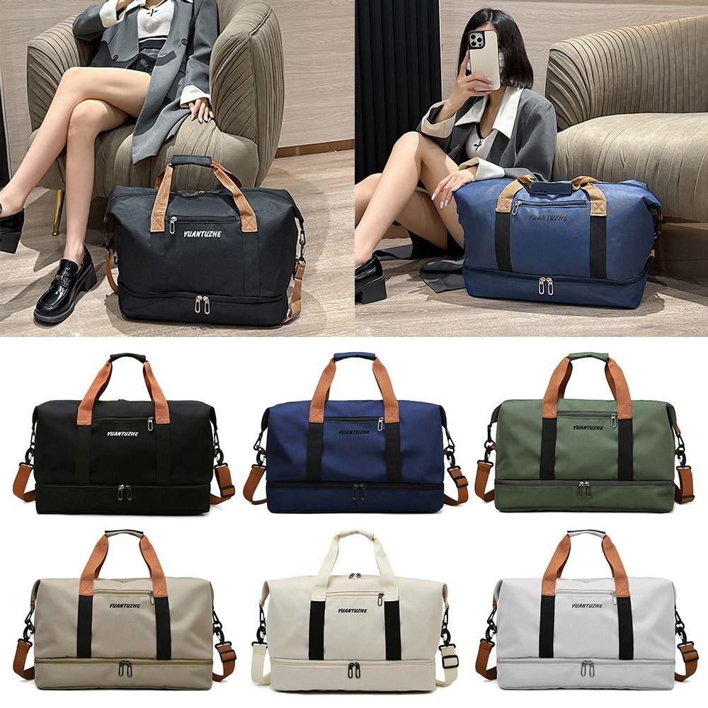 Separate Wet Dry Portable Gym Bag Waterproof Design Portable Handle Gym Suitcase Large Capacity Travel Duffle Bag