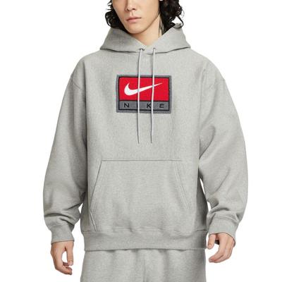 Casual Embroidered Loose Hooded Knit Pullover Sweatshirt Men Sweatshirt IF1259-063