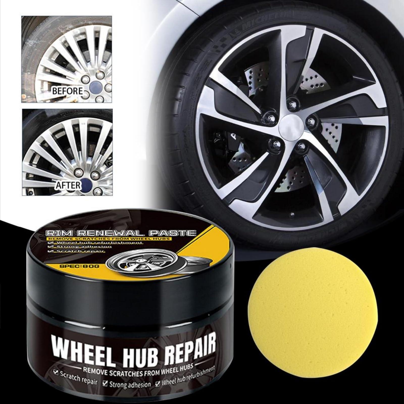 

80g Car Wheel Scratch ,Alloy Wheel Kit With Sponge,Scratch Remover Kit For Cars,Scratch Polish For Vehicles One Size