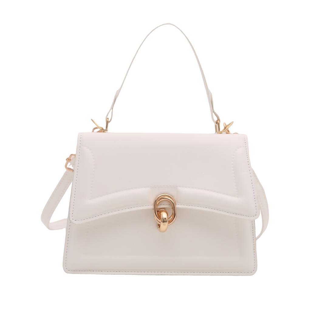 Stylish and simple women's bags New shoulder bags Lock personalized niche messenger bags