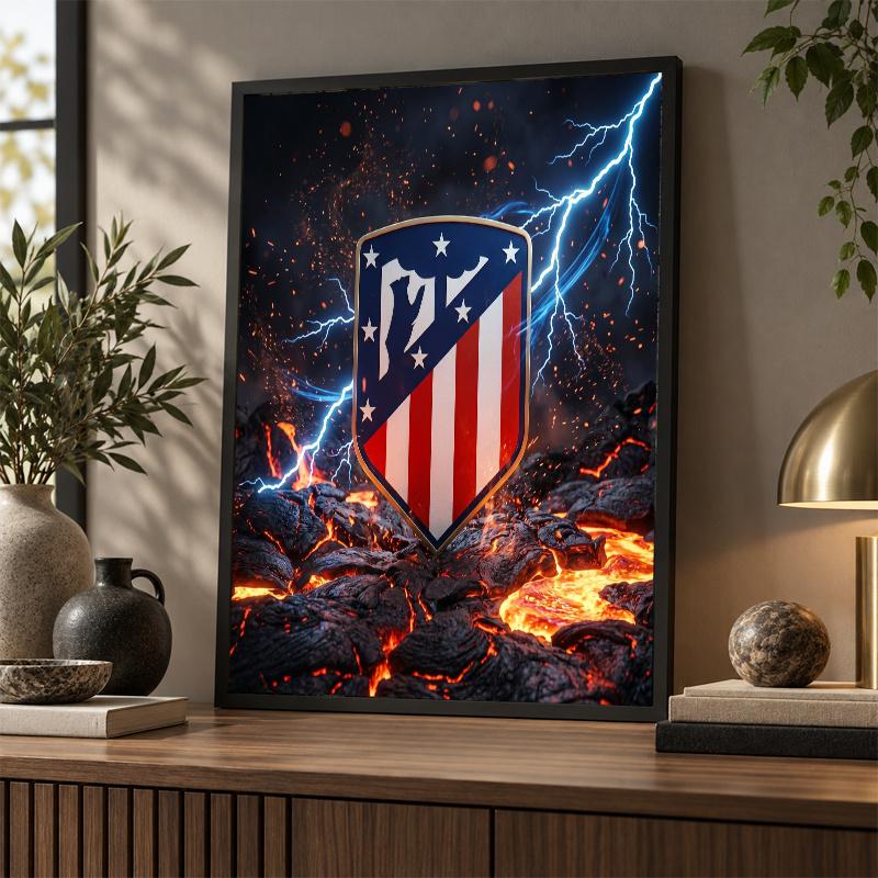 Atletico Madrid Diamond Painting Kit 5D Full Drill DIY Diamond Mosaic Wall Art Home Decor