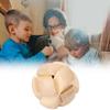 Wooden Brain Teaser Puzzles Football Shape Preventing Alzheimer Unlock Interlock Puzzle Toys for Adults