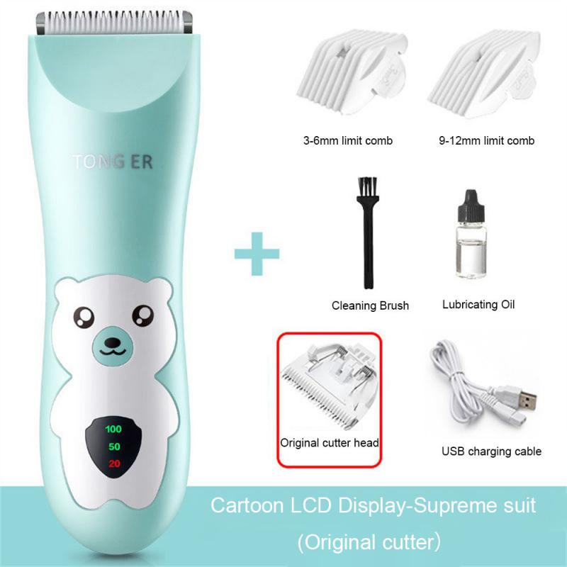 14.5 * 4.5 * 5cm Dziecięca Maszynka Elektryczna Mocna Elastyczność Elektryczna Maszynka do Włosów Maszynka do Włosów dla Niemowląt Ceramiczne Ostrze Nie Nagrzewa się