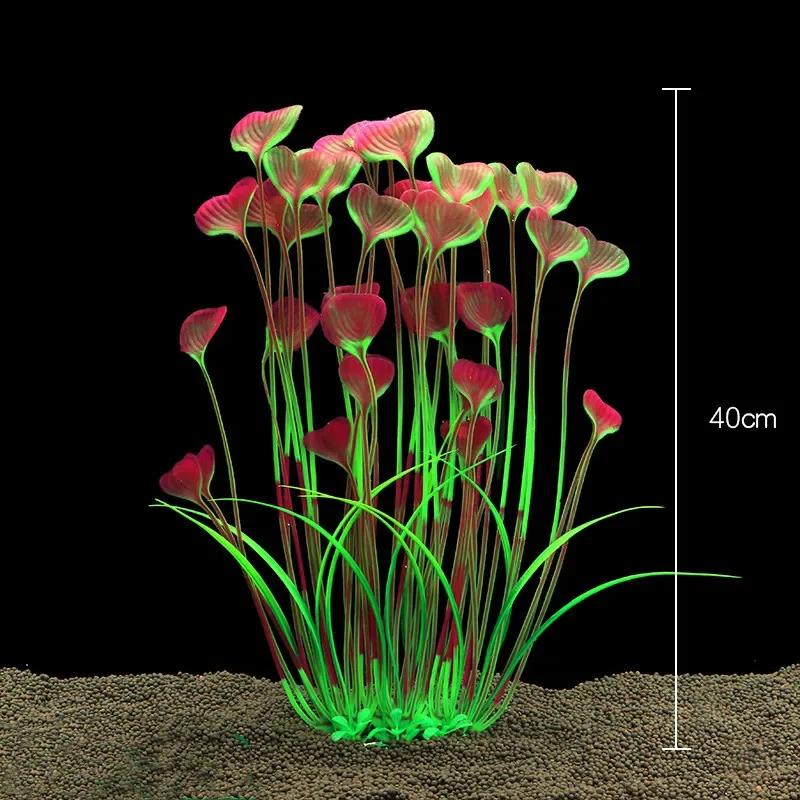 

Водоросли Аксессуары для украшения дома Украшение аквариумов и аквариумов Аксессуары для аквариумов Подводные пластиковые резервуары вино красного