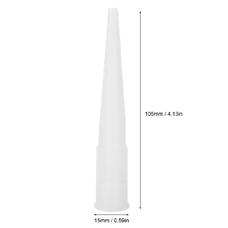 Bathroom Kitchen Caulking Gun Tips and Cone Nozzles 20 Pcs for Floor Sealing