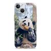Phone Case For iPhone 15 14 13 12 Mini 11 Pro Max XS X XR 7 8 Plus Clear Shockproof Silicone TPU Cover Fubao panda