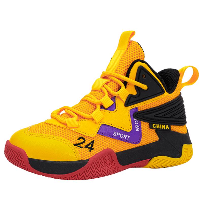 Kinder Sport Basketballschuhe Dicke Sohlen Rutschfest Jungen Sportschuhe Mädchen Hochwertige Basketball Trainingsschuhe Männlich