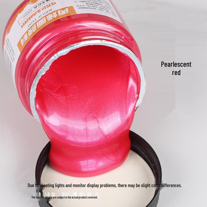 300ml Metallic Perlmutt Gold & Silber Acrylfarbe für Wand- und Handbemalung