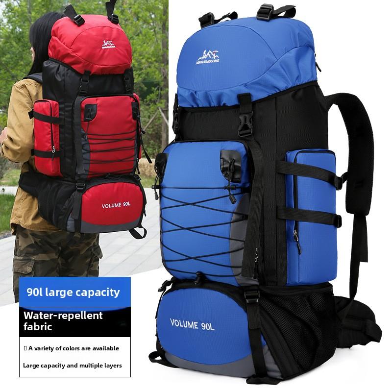 90L Large Capacity Hiking Backpack - Waterproof Lightweight Outdoor Backpack for Men Women, Ideal for Trekking, Camping, Travel