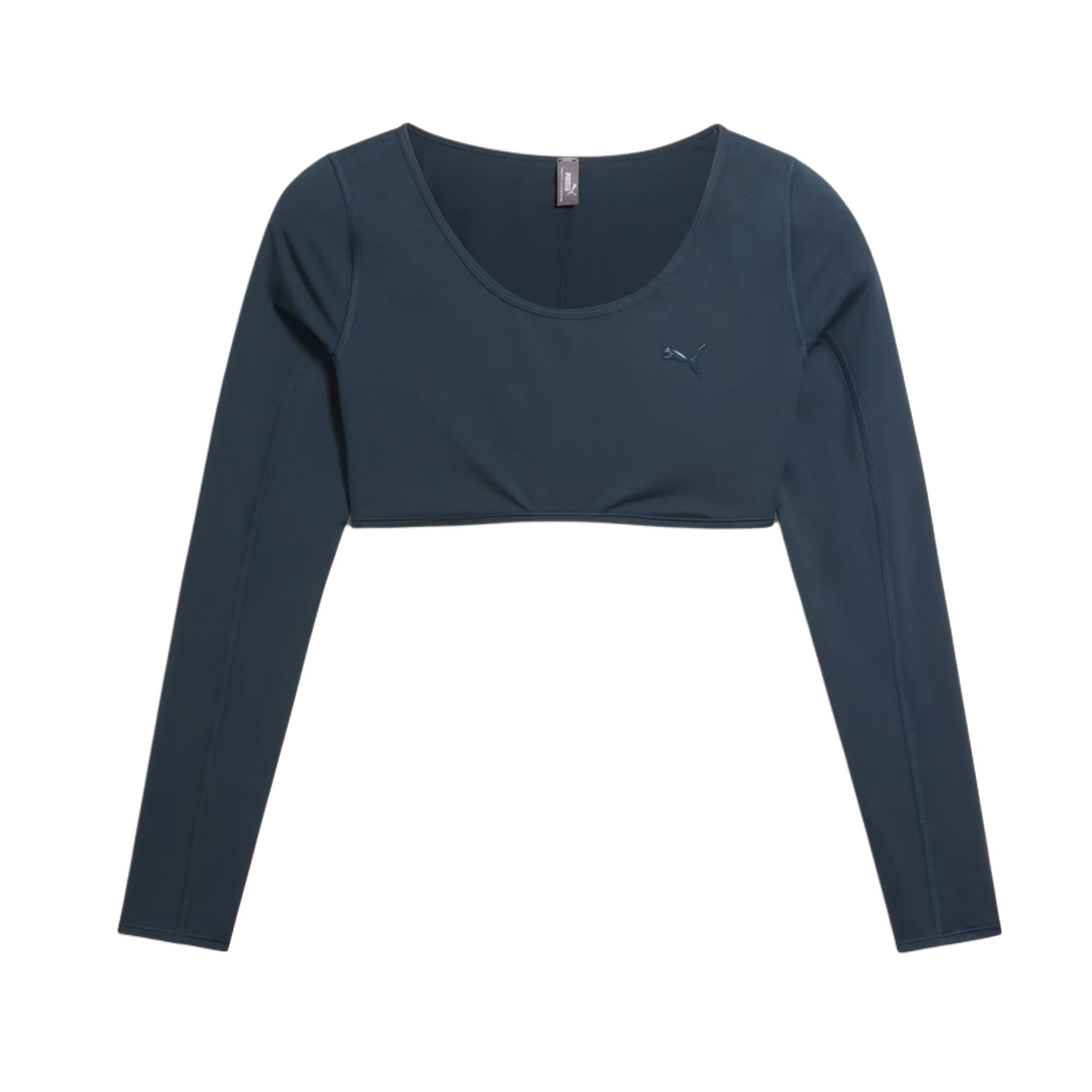 

Puma X Pamela Reif Collaboration FW24 Comfort Fashionable Versatile Long Sleeve Cropped Top Women tops Black 526818-24 L
