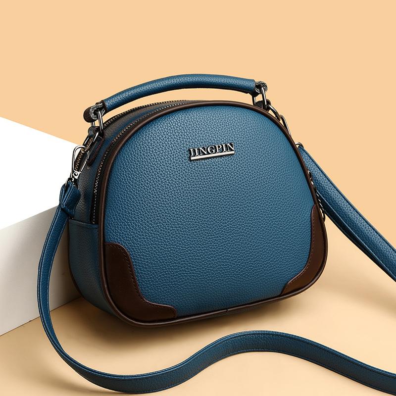 

Модная женская сумка из искусственной кожи, сумка через плечо, сумка-тоут, сумка-ракушка, большая емкость синий