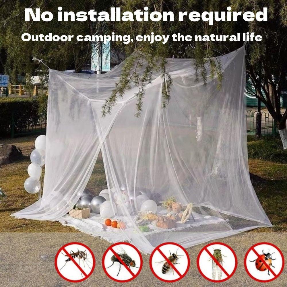 Portable Mosquito Net Shelter Summer Hanging Mosquito Mesh Insect Proof Tent Garden Backyard