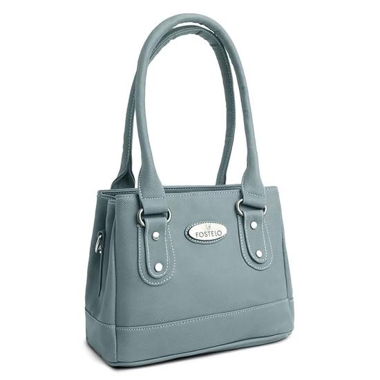 Fostelo Women's Vegan Leather Three Partition Irene Handbag Shoulder Hobo Bag Ladies Purse (Medium)