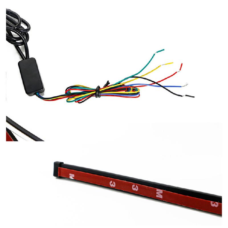 New 29cm Sequential Switchback Flowing LED Motorcycle Tail Brake Turn Signal Lights