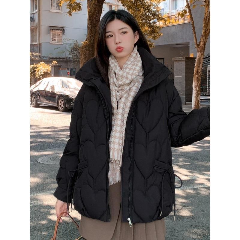 Cangzhou new winter large size cotton-padded clothes women's medium and long cotton-padded clothes loose cotton-padded jackets thickened bread clothes