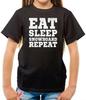 Eat Sleep Snowboard Repeat - Kids T-Shirt - Snowboarder - Snowboarding - Fan