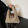 2025 Winter Tweed Shoulder Bag: Woolen Plaid Tote