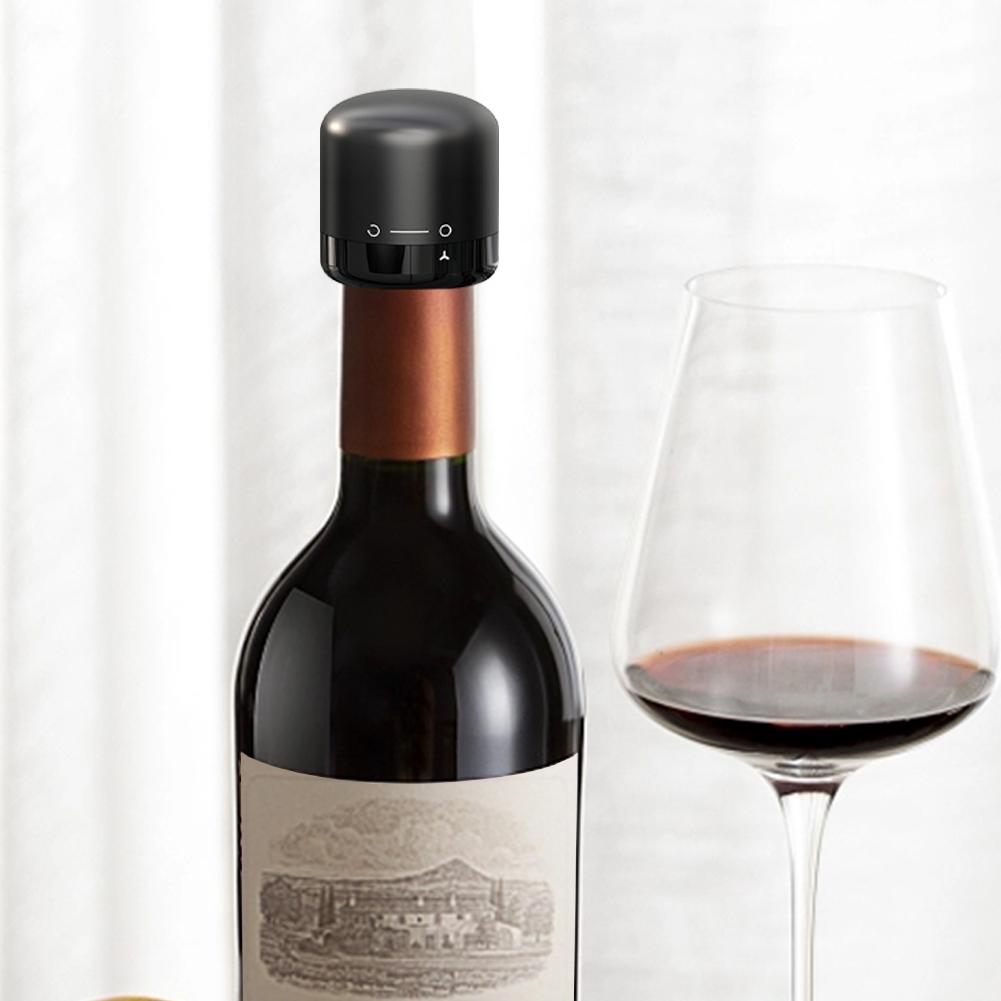 4-1 PZ Tappi Sottovuoto per Vino Riutilizzabile Tappo per Champagne Tappo Sigillato per Bottiglia di Vino con Blocco a Rotazione Mantieni la Freschezza Tappo per Vino Strumento da Bar