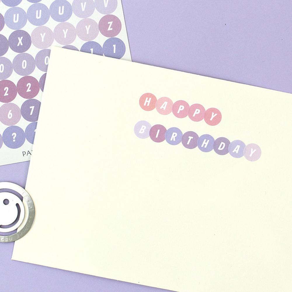 4 Sheets Alphabet Planner Journal Decorations Sticker Stationery