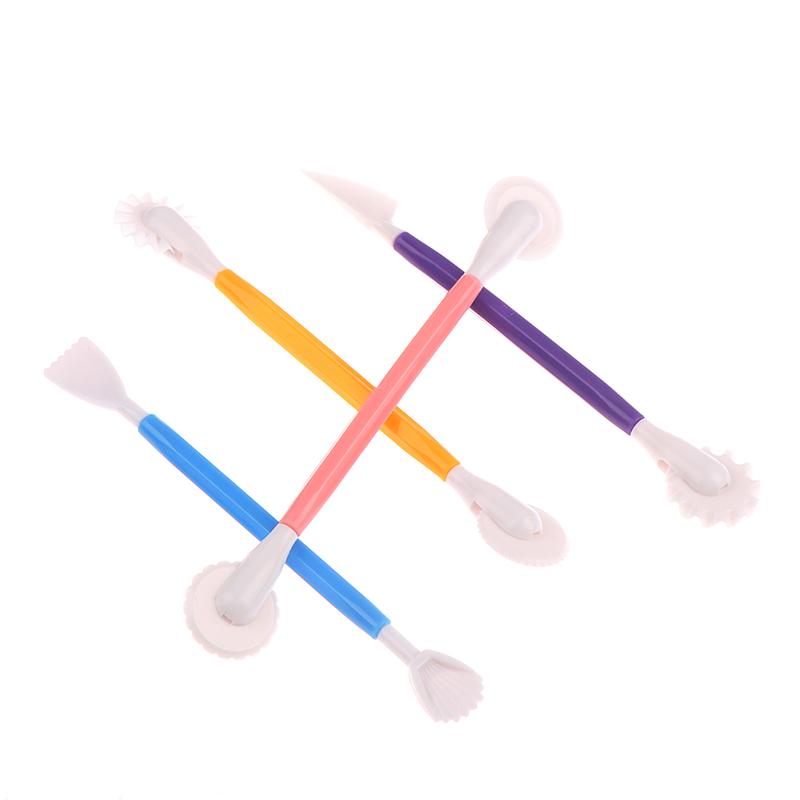 4Pcs Fondant Cake Decorating Modelling Tools 8 Styles Flower Decoration Pen