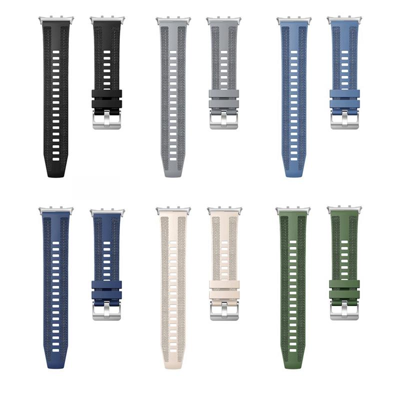 Měkký silikonový nylonový pletený řemínek pro Honor Watch 5 Náhradní náramek Prodyšný náramek pro honor watch5 Příslušenství k pásku